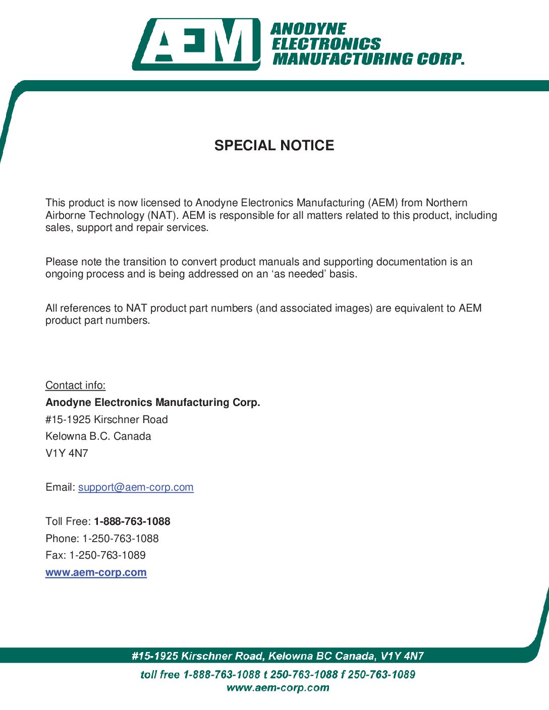 TS100/TS200 Installation and Operation Manual